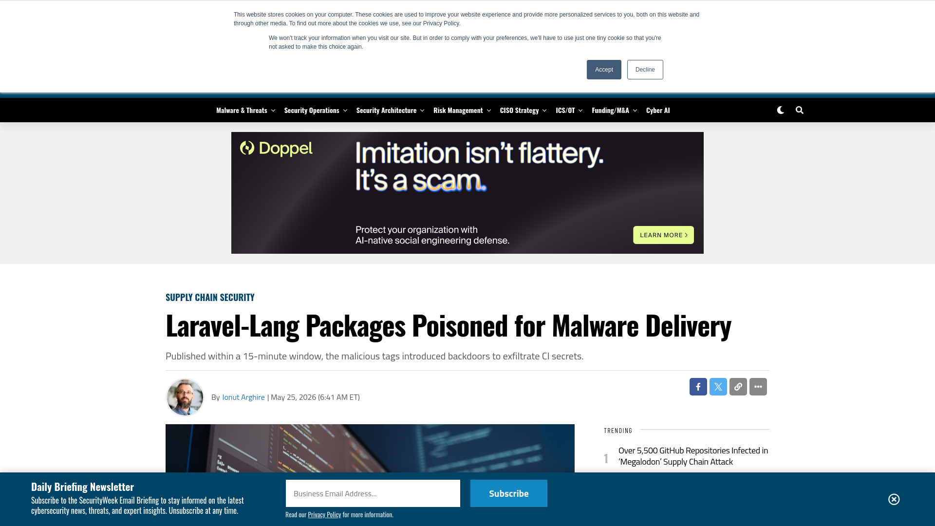 Laravel-Lang Packages Poisoned for Malware Delivery - SecurityWeek
