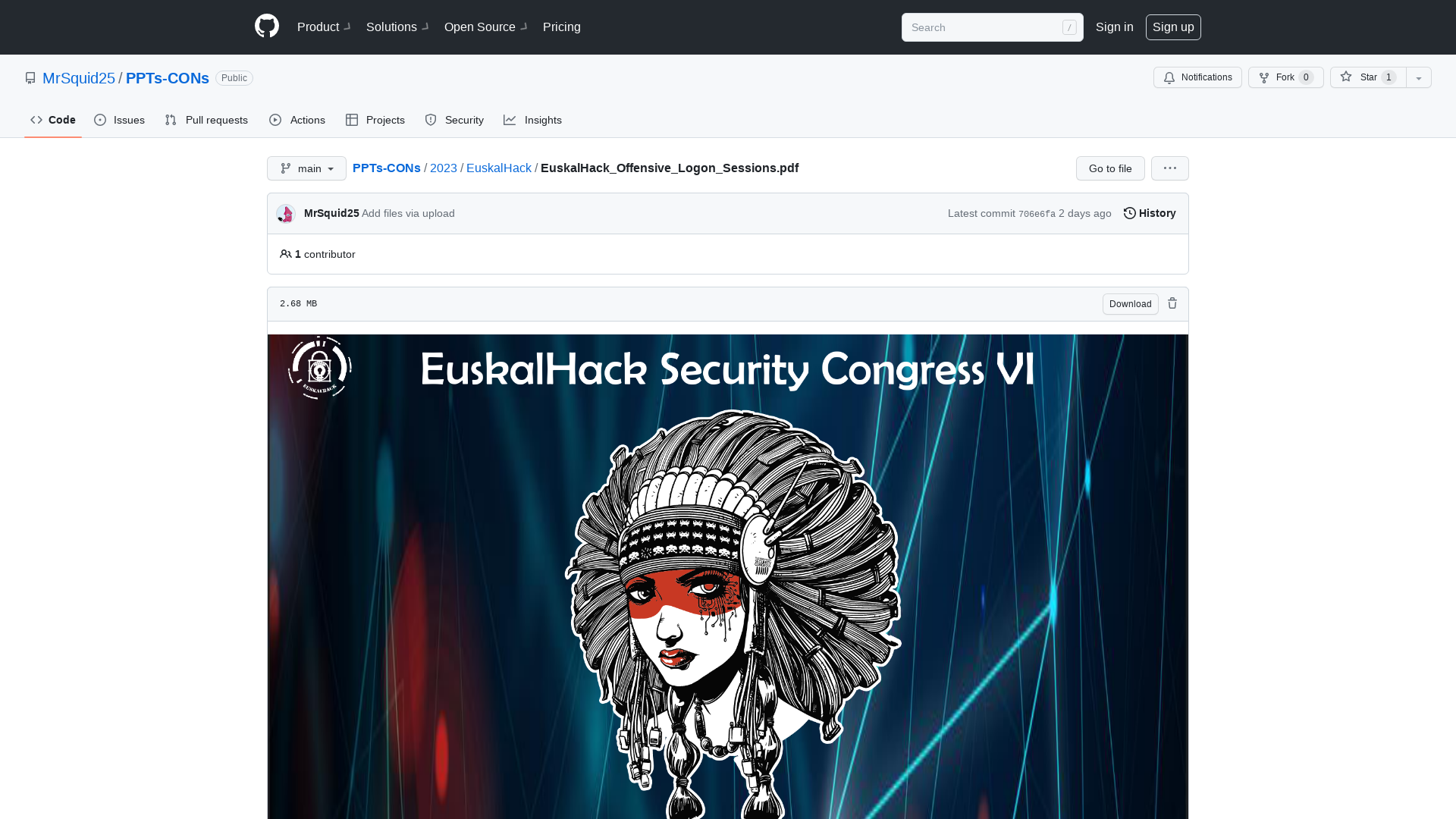 PPTs-CONs/2023/EuskalHack/EuskalHack_Offensive_Logon_Sessions.pdf at main · MrSquid25/PPTs-CONs · GitHub