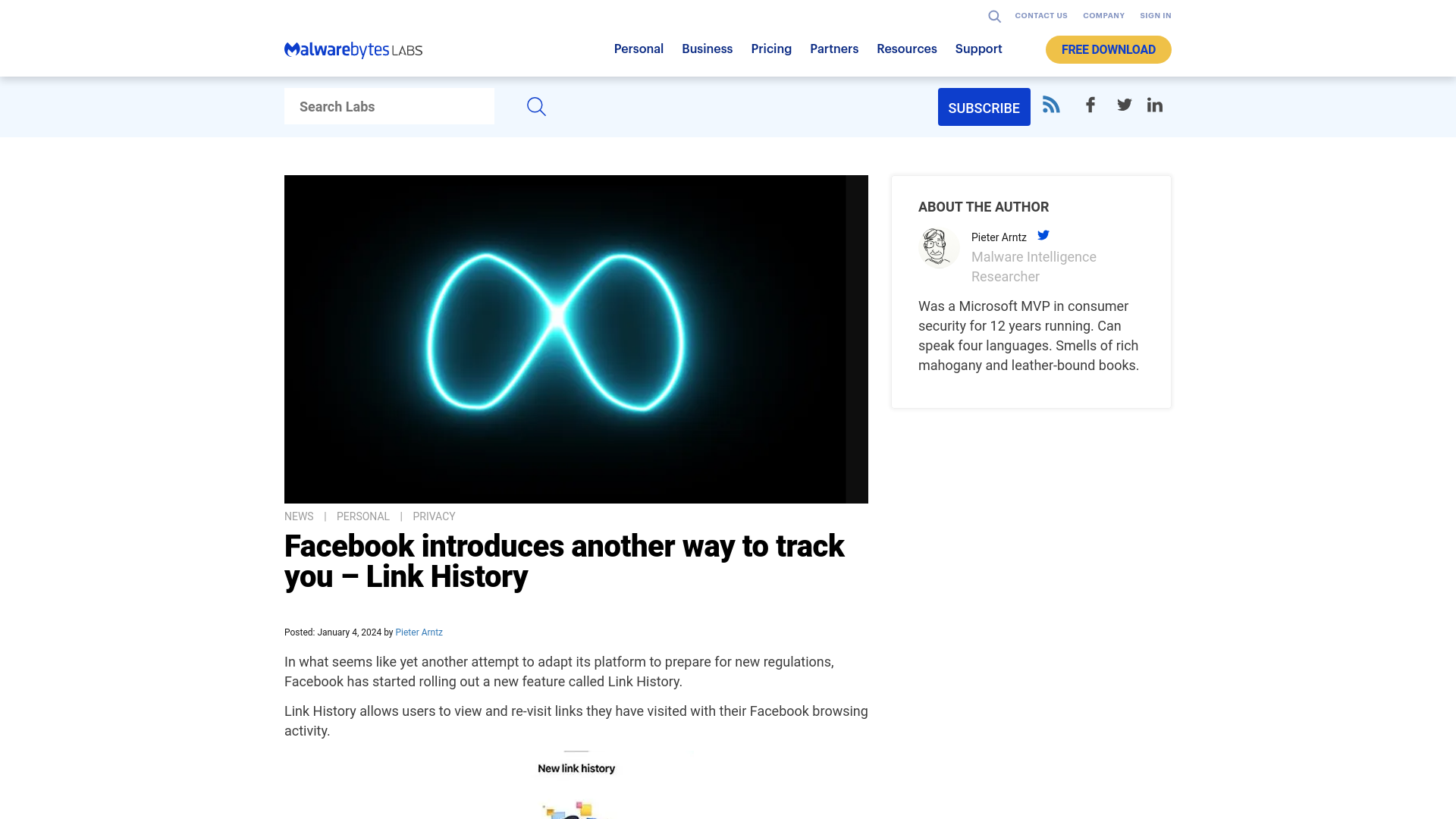 Facebook introduces another way to track you - Link History | Malwarebytes