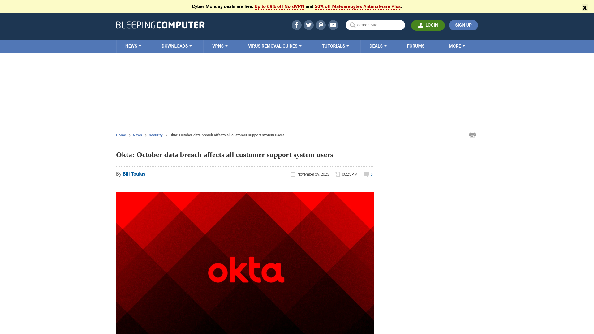 Okta: October data breach affects all customer support system users