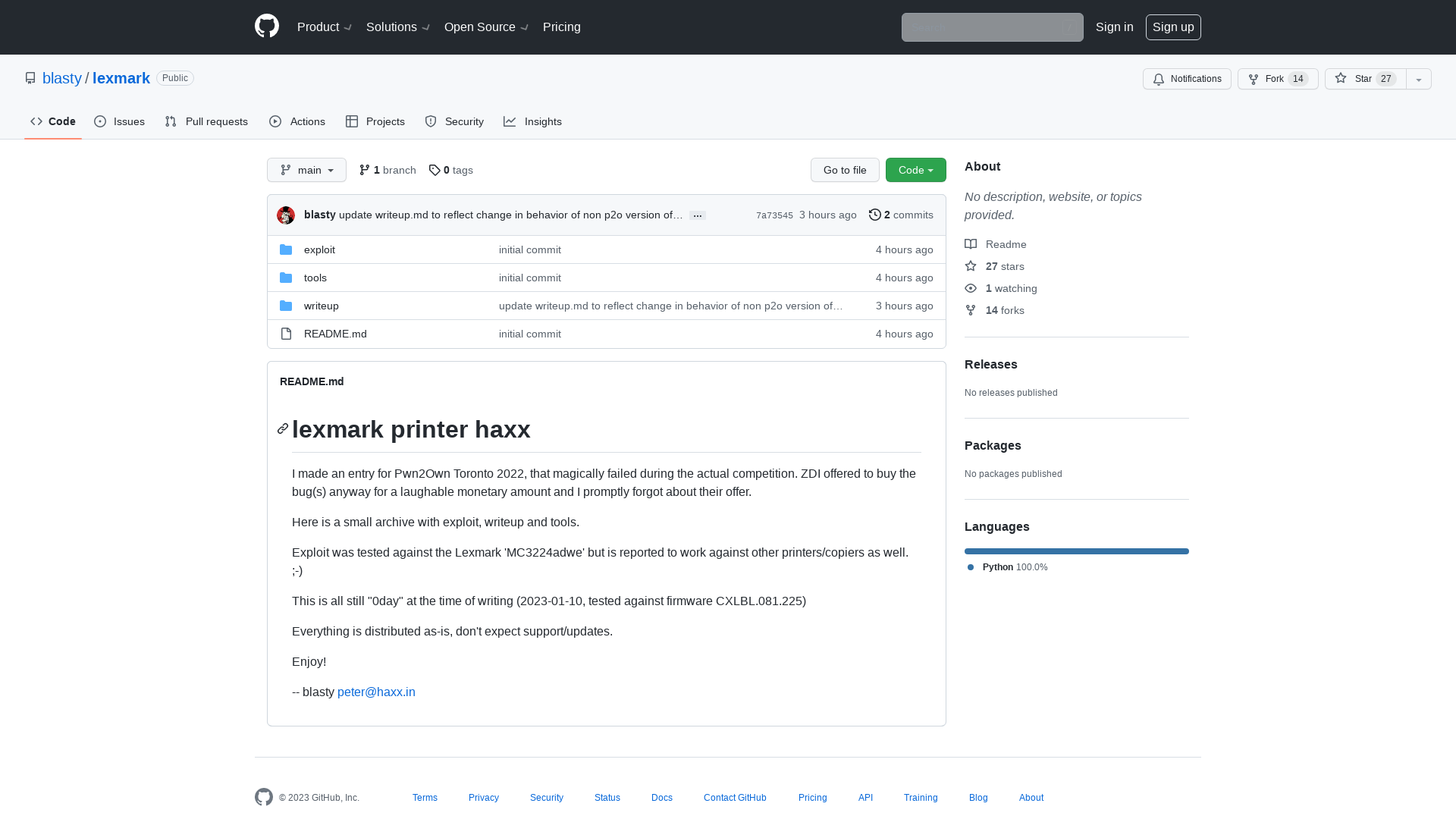 GitHub - blasty/lexmark