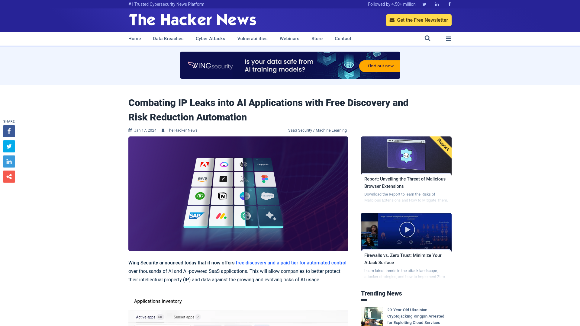 Combating IP Leaks into AI Applications with Free Discovery and Risk Reduction Automation