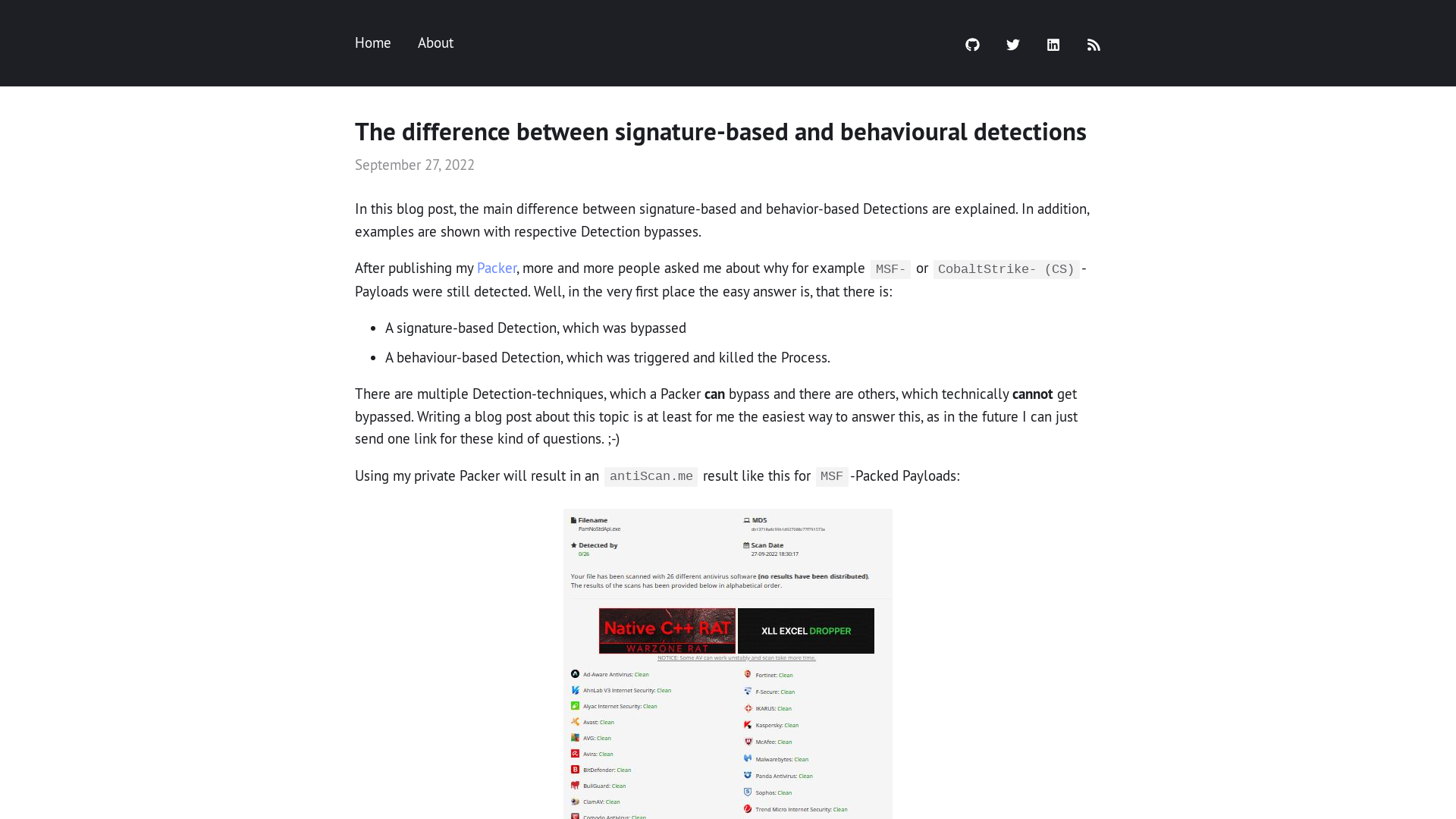 The difference between signature-based and behavioural detections | S3cur3Th1sSh1t