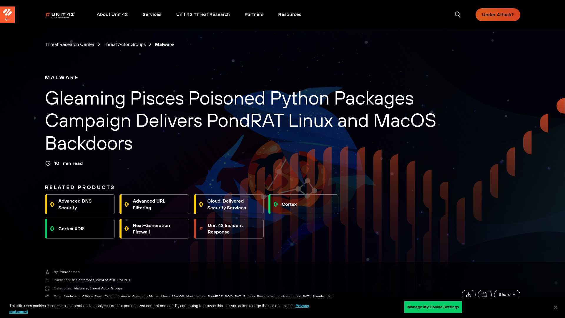 Gleaming Pisces Poisoned Python Packages Campaign Delivers PondRAT Linux and MacOS Backdoors