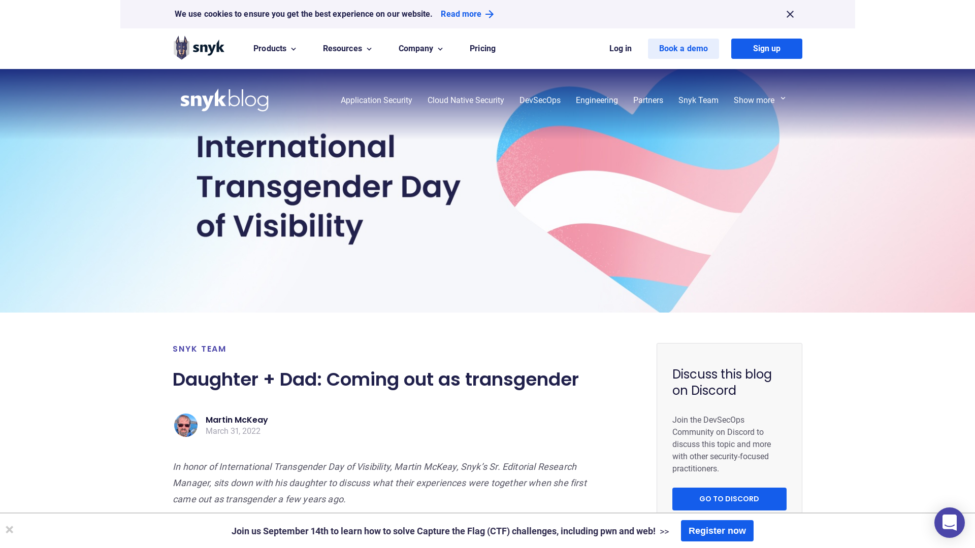 Daughter + Dad: Coming out as transgender | Snyk
