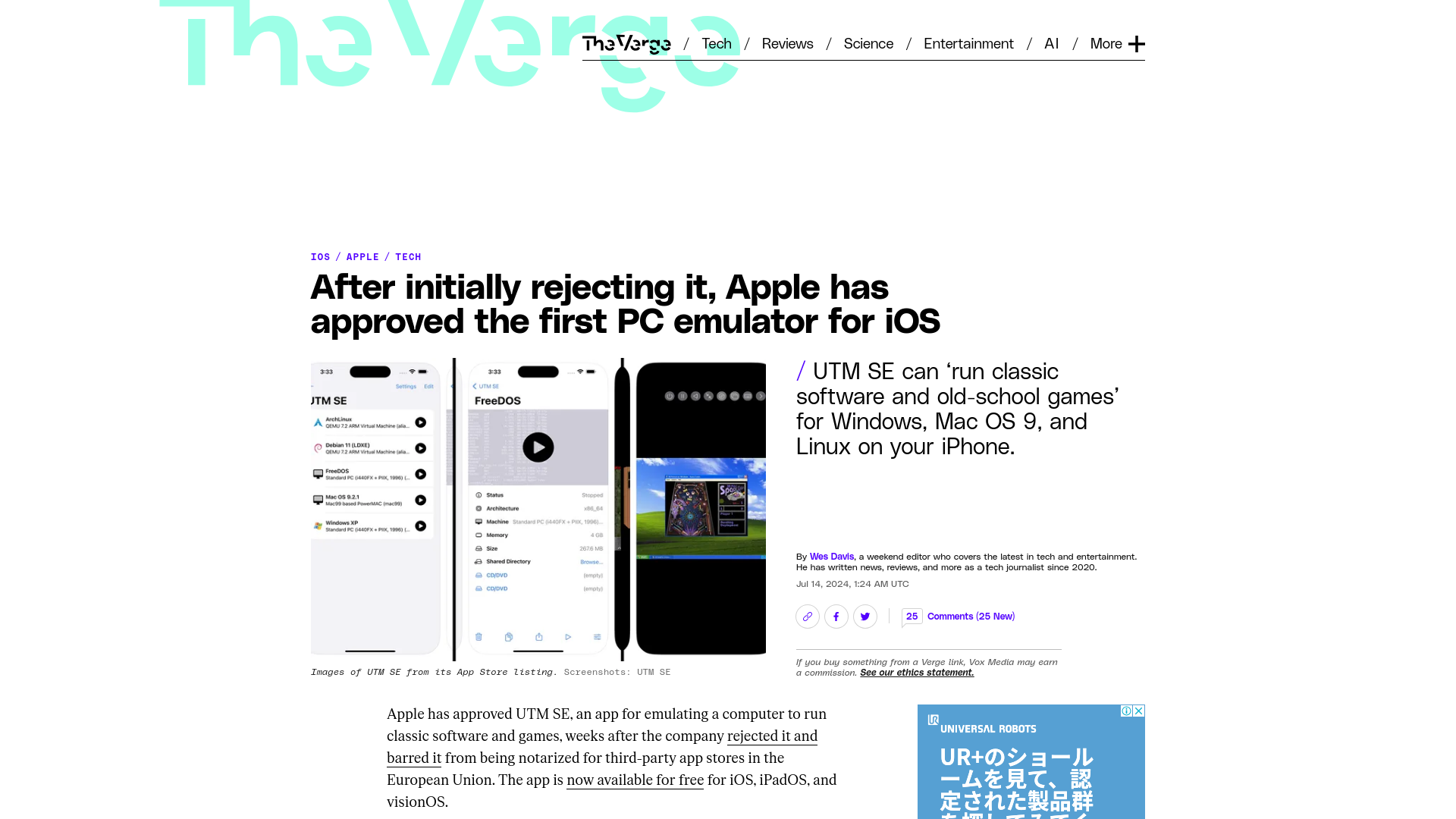 After initially rejecting it, Apple has approved the first PC emulator for iOS - The Verge