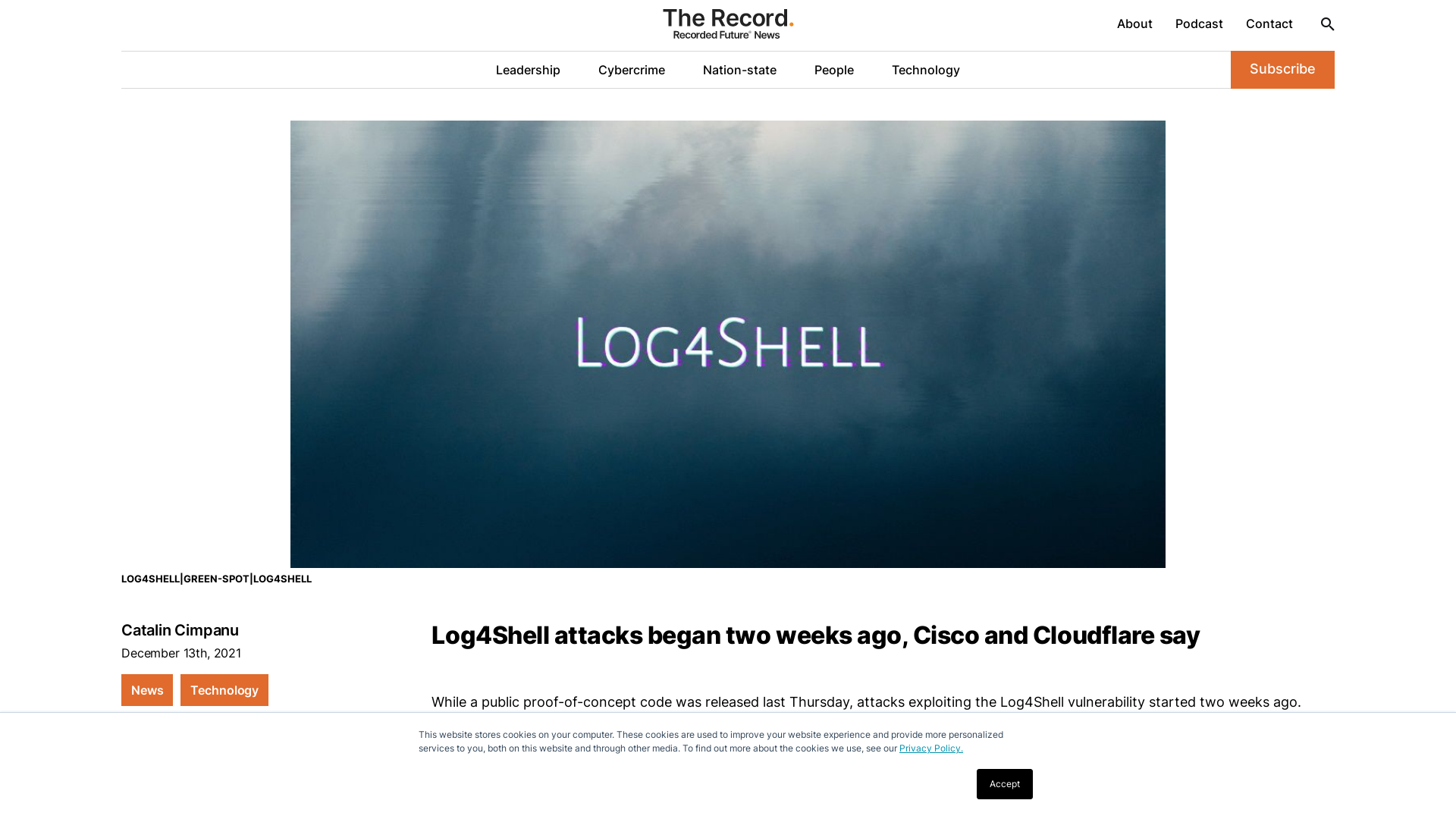 Log4Shell attacks began two weeks ago, Cisco and Cloudflare say
