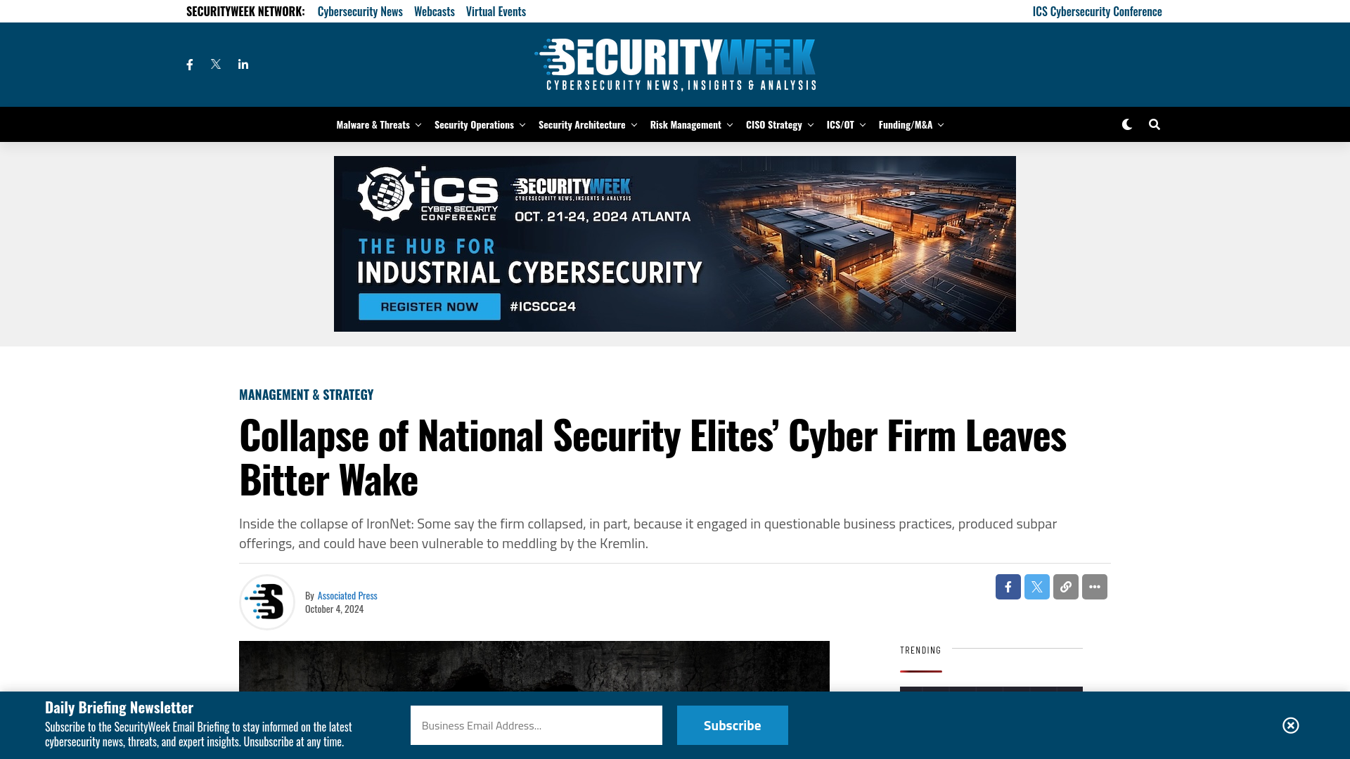 Collapse of National Security Elites’ Cyber Firm Leaves Bitter Wake - SecurityWeek