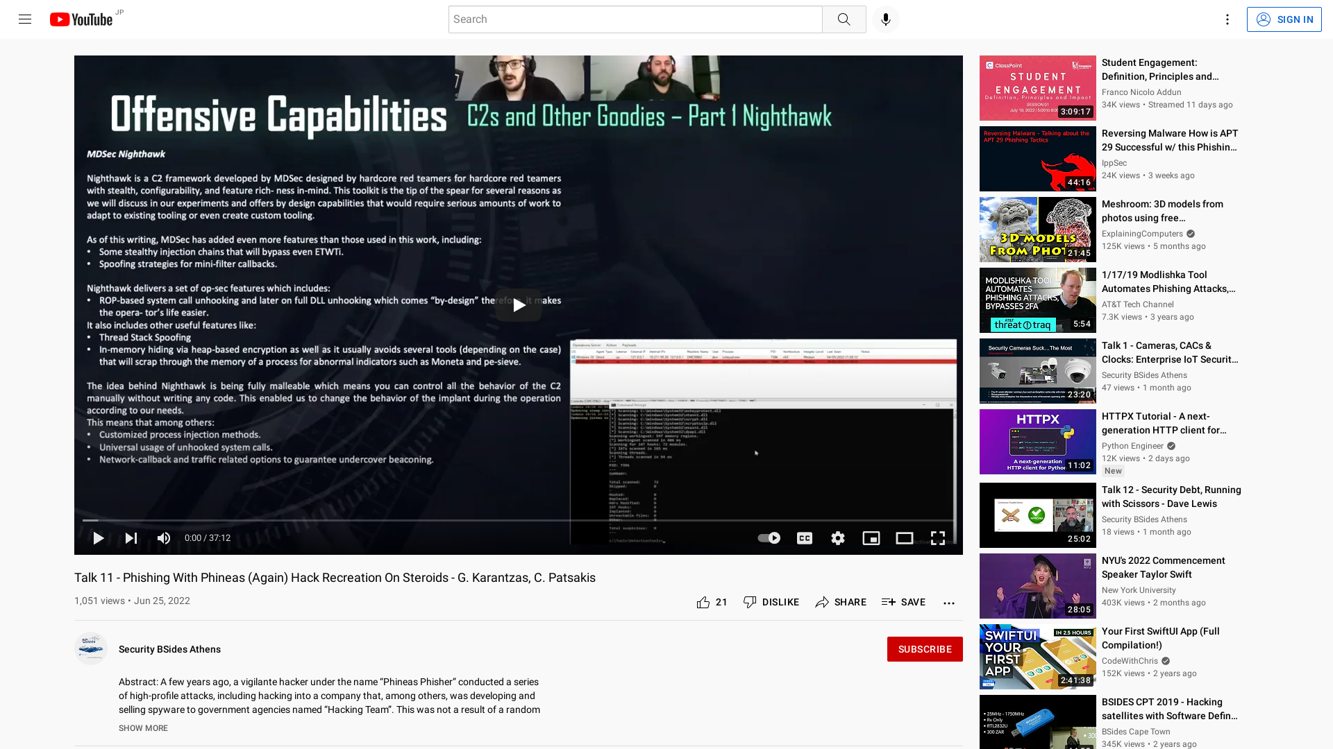 Talk 11 - Phishing With Phineas (Again) Hack Recreation On Steroids - G. Karantzas, C. Patsakis - YouTube