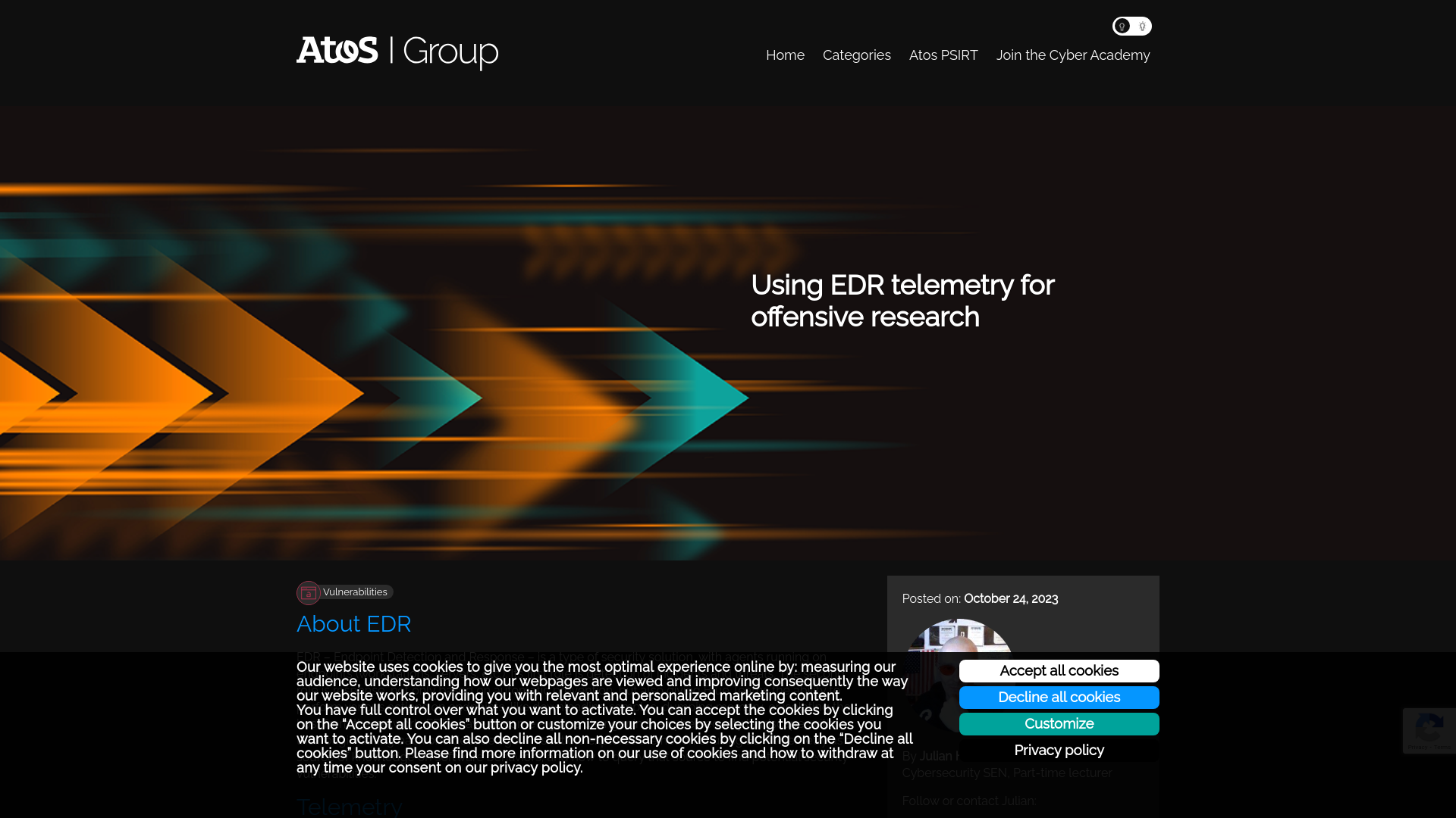 Using EDR telemetry for offensive research - Atos