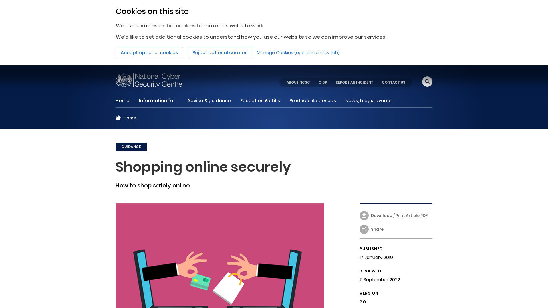 Shopping online securely - NCSC.GOV.UK
