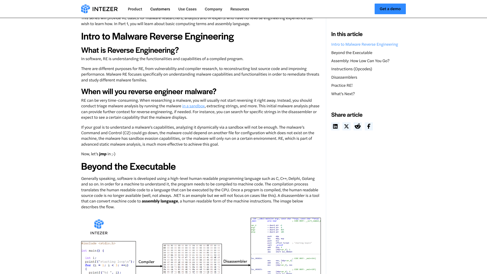 Malware Reverse Engineering for Beginners - Part 1: From 0x0 - Intezer