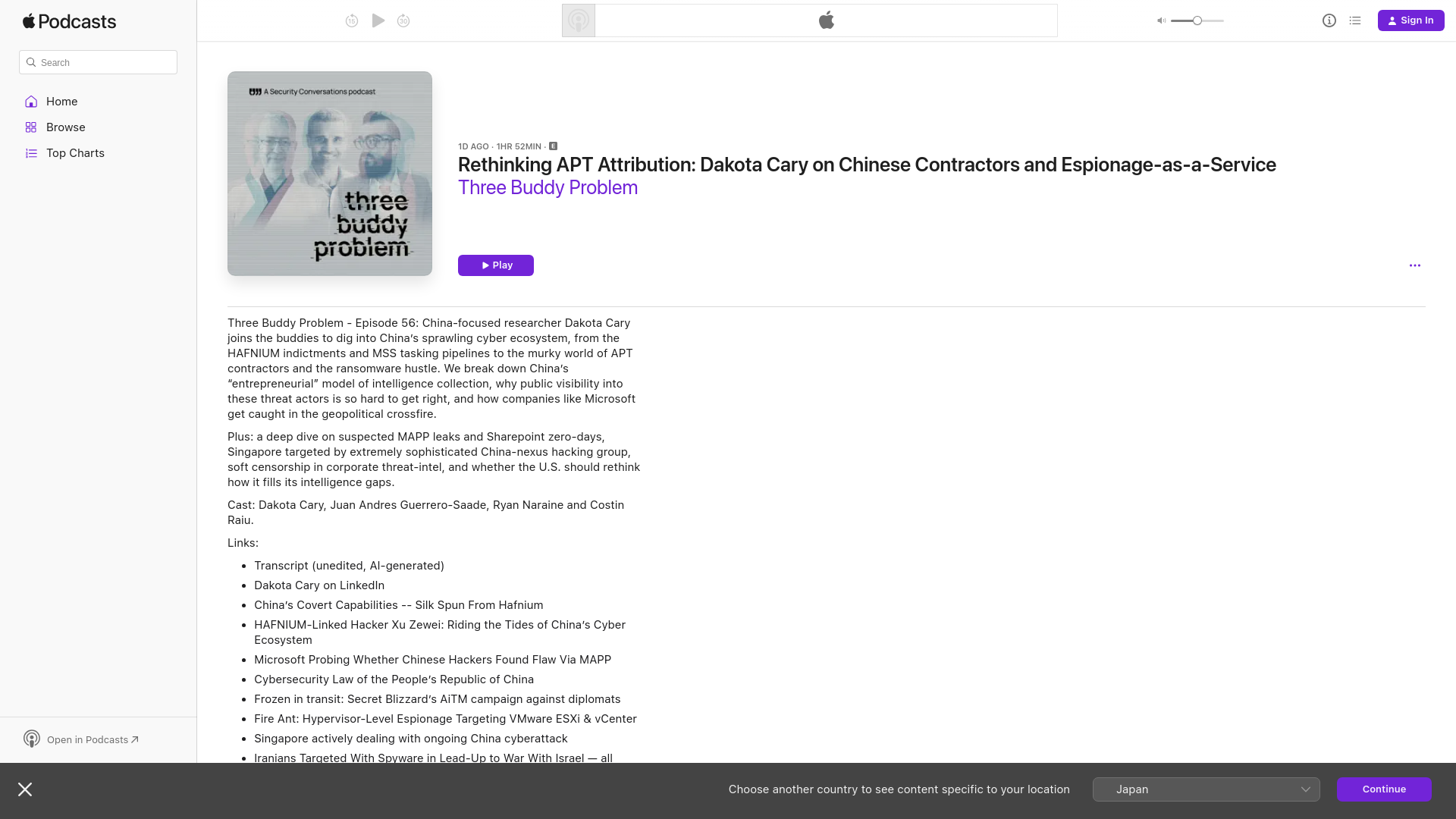 Rethinking APT Attribution: Da… - Three Buddy Problem - Apple Podcasts