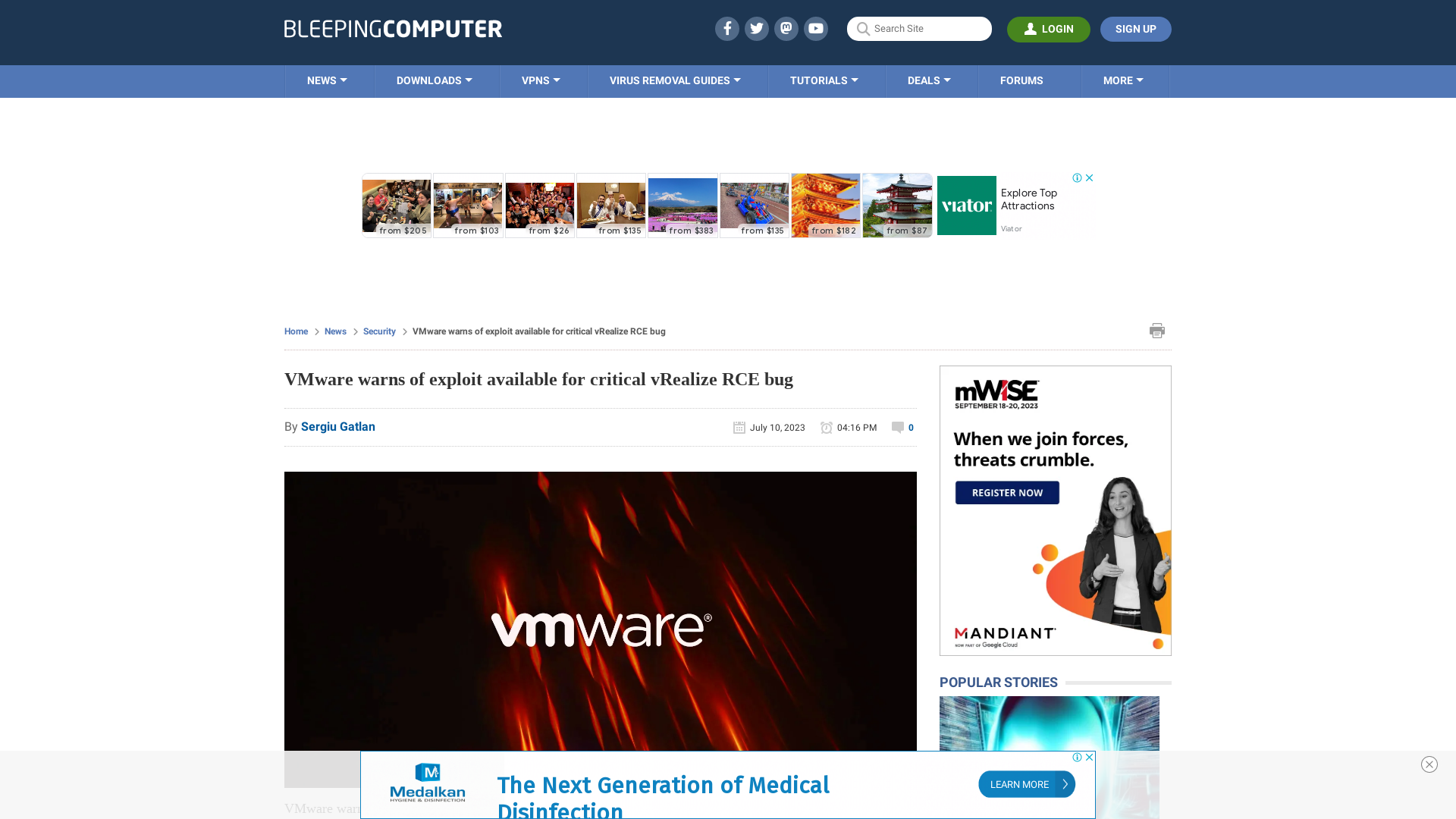 VMware warns of exploit available for critical vRealize RCE bug