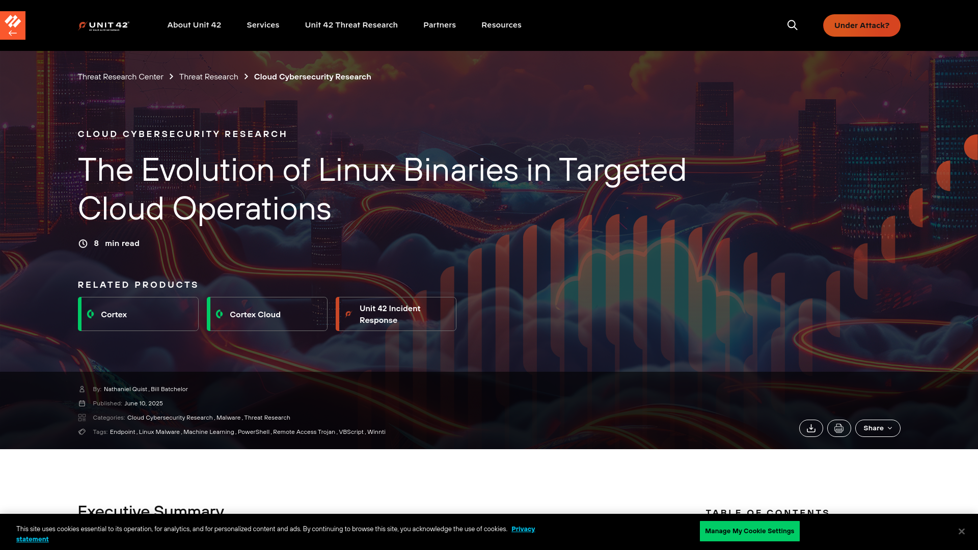 The Evolution of Linux Binaries in Targeted Cloud Operations