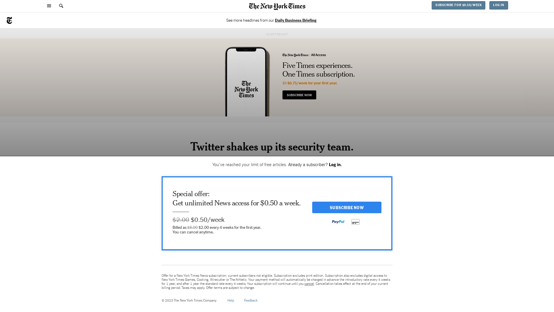 Parag Agrawal Shakes Up Twitter's Security Team - The New York Times