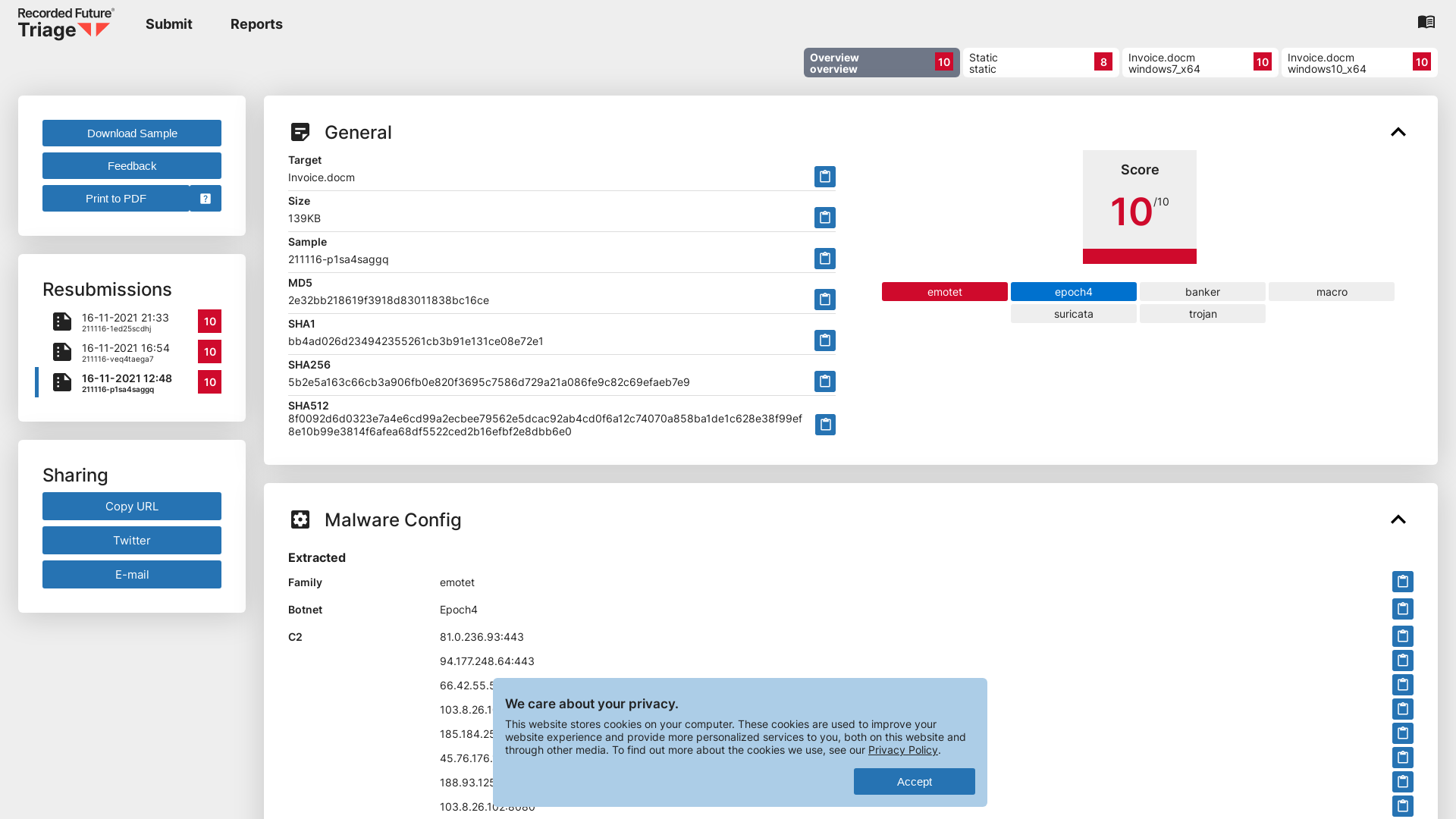 Triage | Malware sandboxing report by Hatching Triage
