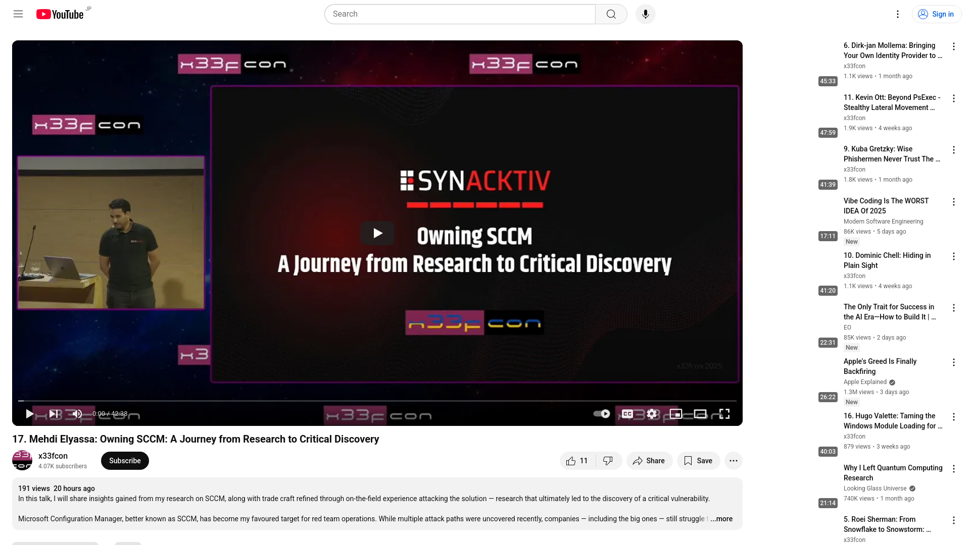17. Mehdi Elyassa: Owning SCCM: A Journey from Research to Critical Discovery - YouTube