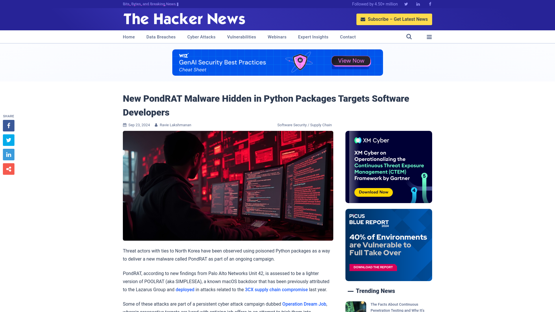 New PondRAT Malware Hidden in Python Packages Targets Software Developers