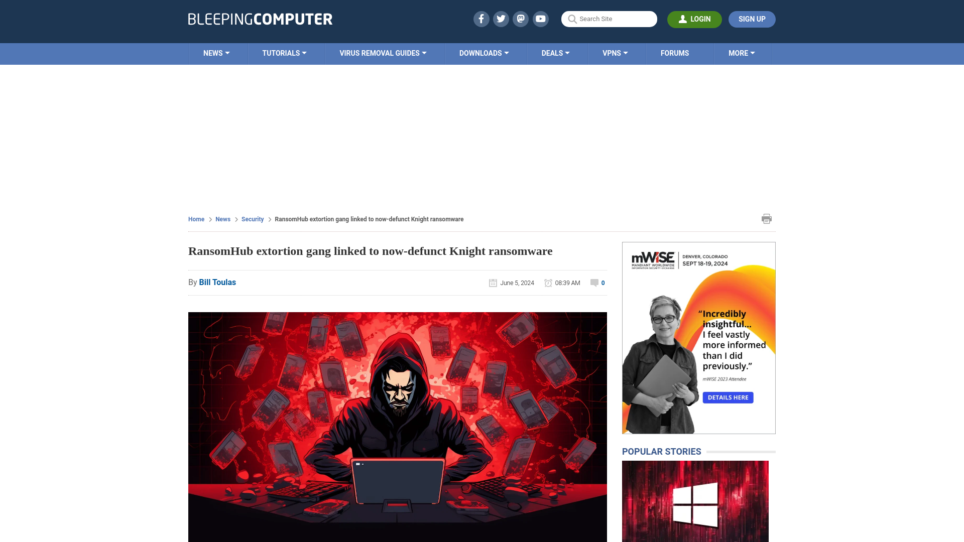 RansomHub extortion gang linked to now-defunct Knight ransomware