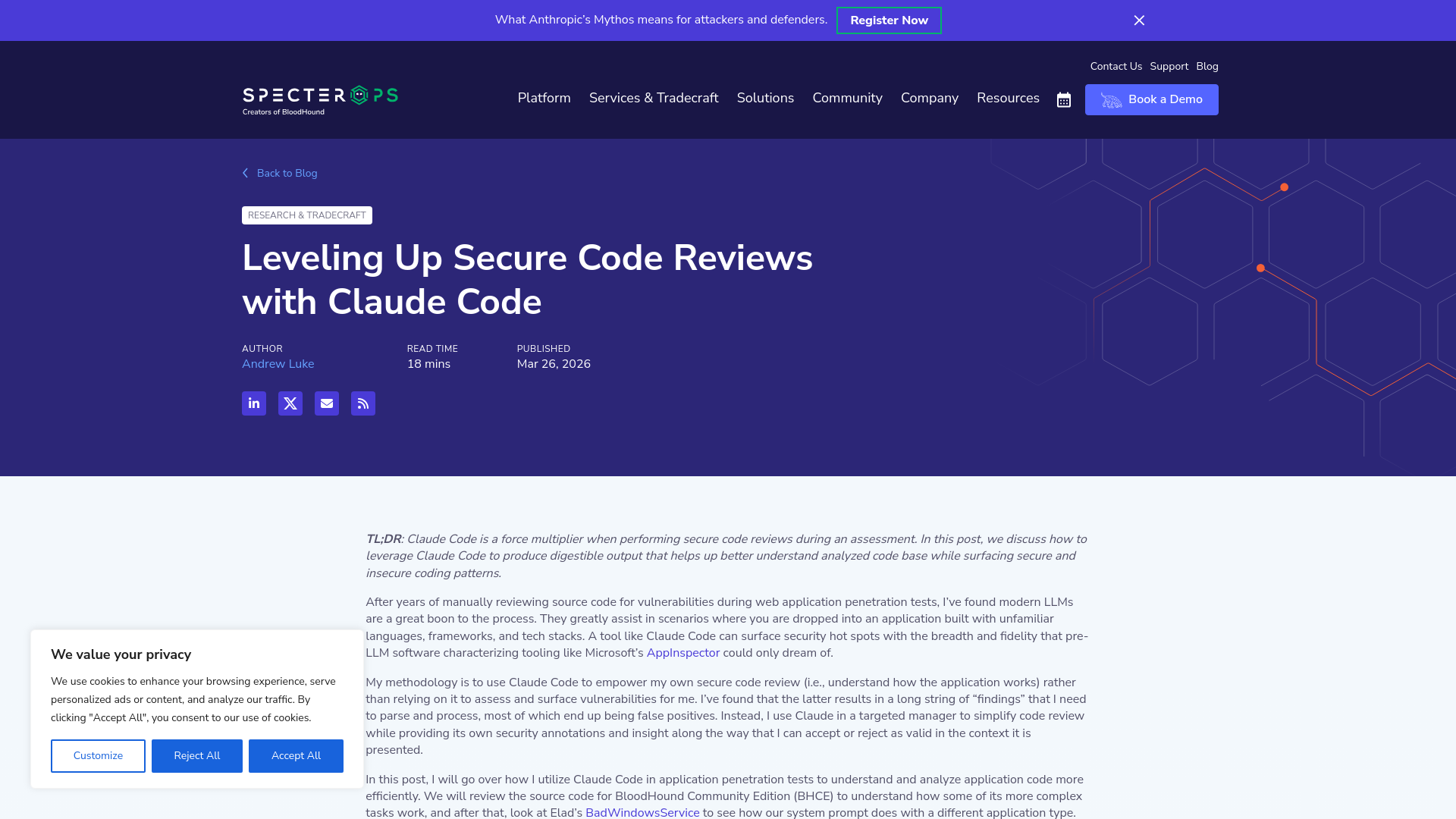Leveling Up Secure Code Reviews with Claude Code - SpecterOps