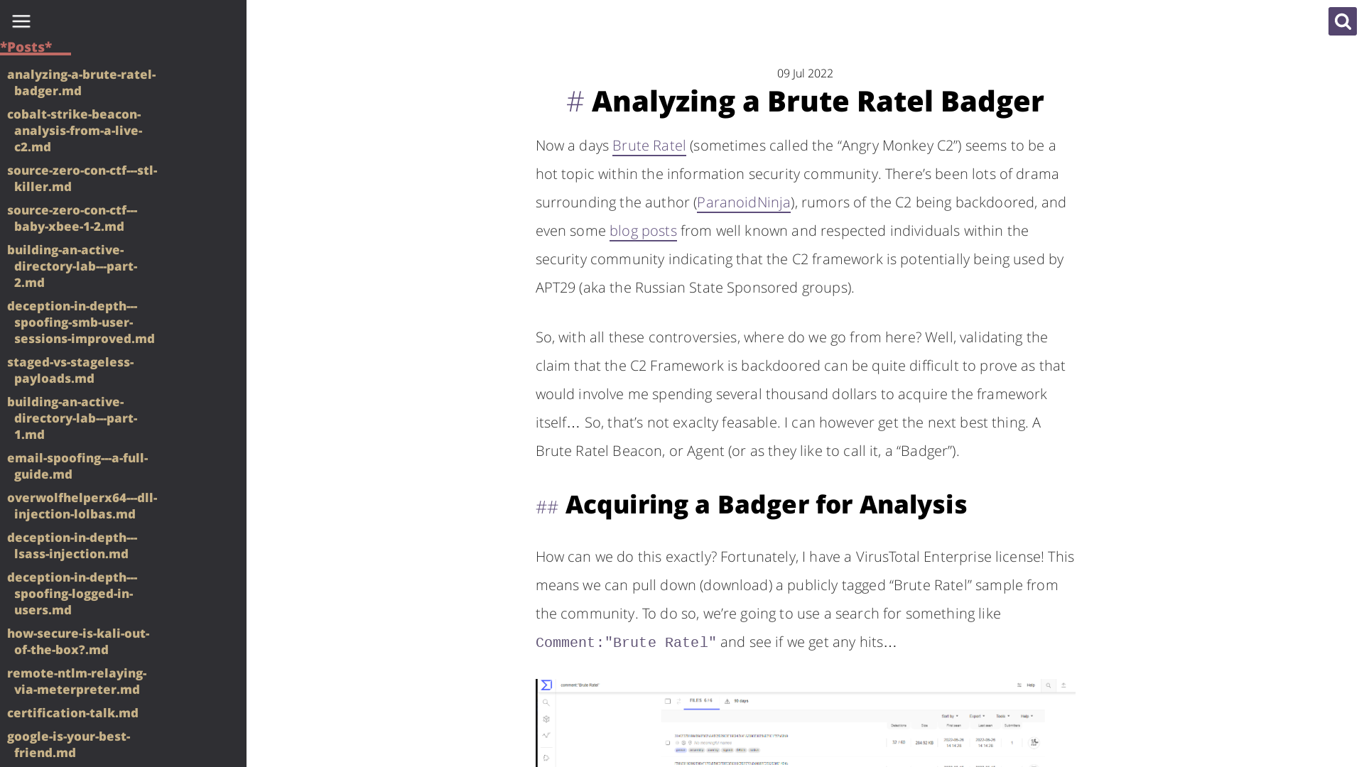 Analyzing a Brute Ratel Badger