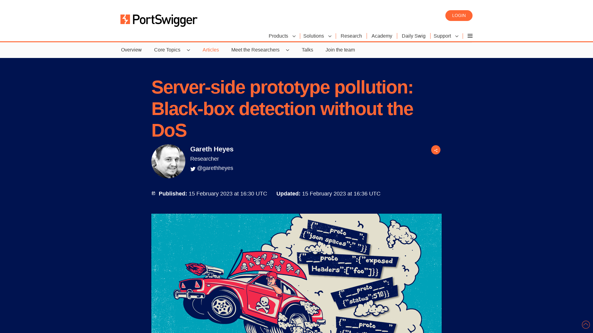 Server-side prototype pollution: Black-box detection without the DoS | PortSwigger Research