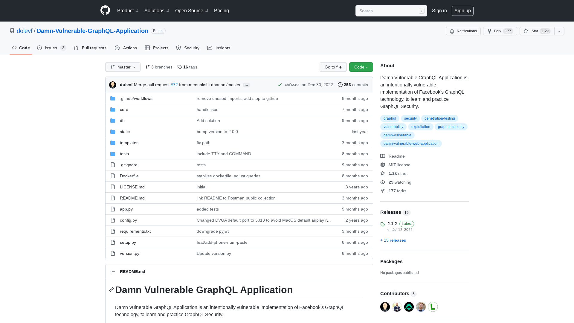 GitHub - dolevf/Damn-Vulnerable-GraphQL-Application: Damn Vulnerable GraphQL Application is an intentionally vulnerable implementation of Facebook's GraphQL technology, to learn and practice GraphQL Security.