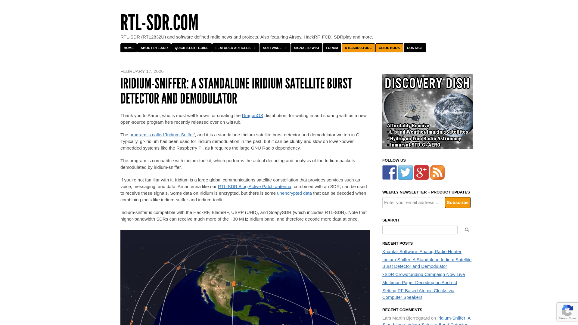 Iridium-Sniffer: A Standalone Iridium Satellite Burst Detector and Demodulator