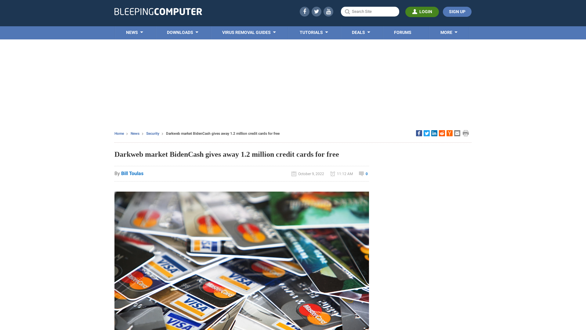 Darkweb market BidenCash gives away 1.2 million credit cards for free