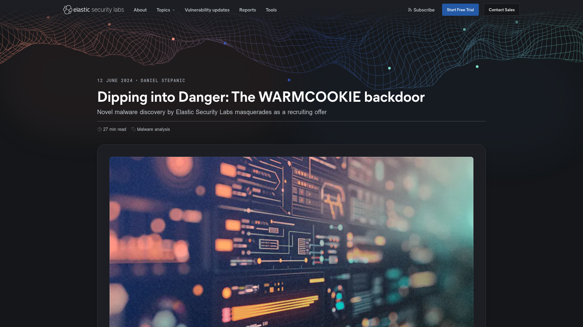 Dipping into Danger: The WARMCOOKIE backdoor — Elastic Security Labs