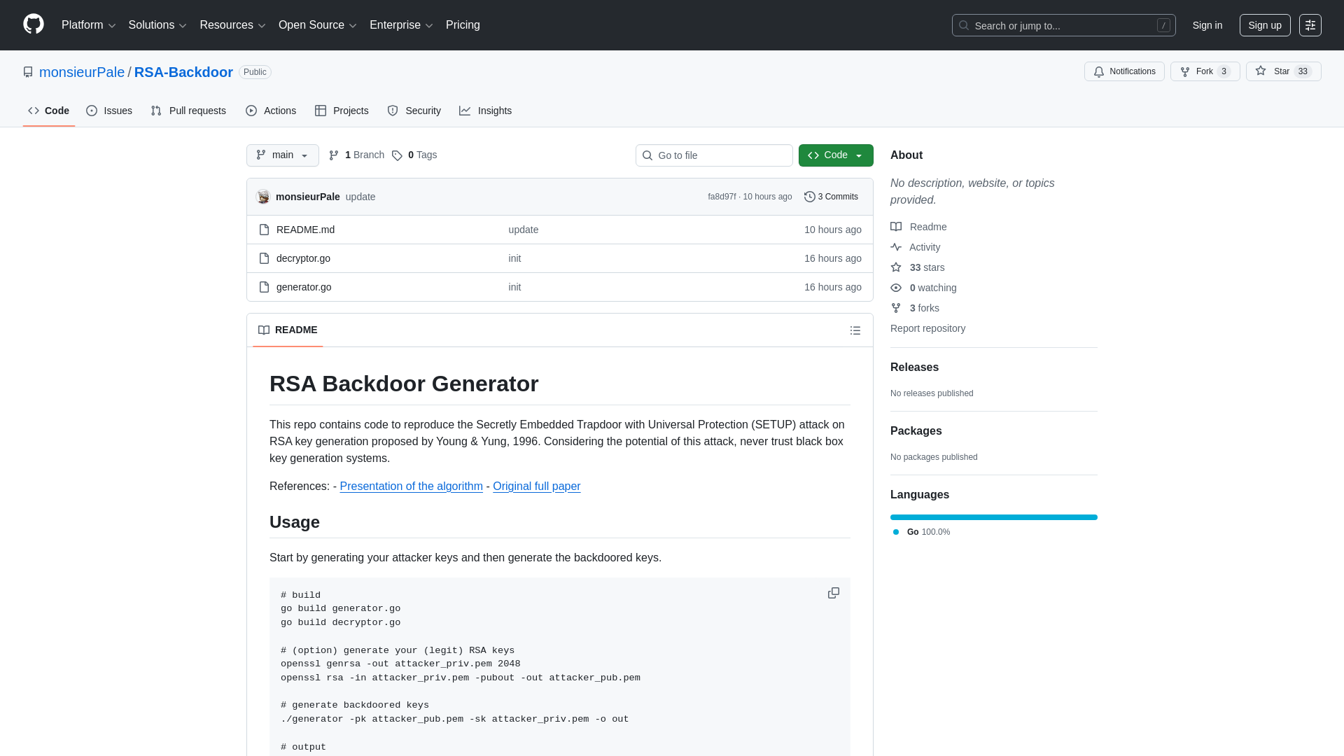GitHub - monsieurPale/RSA-Backdoor