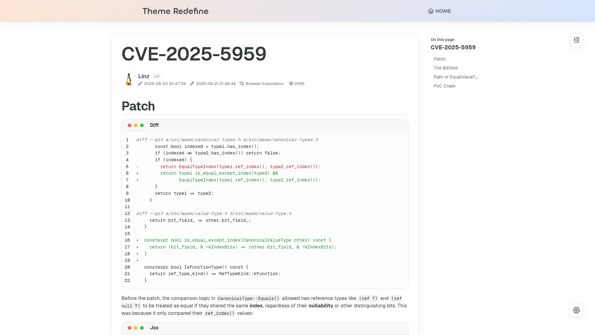 CVE-2025-5959 | Theme Redefine