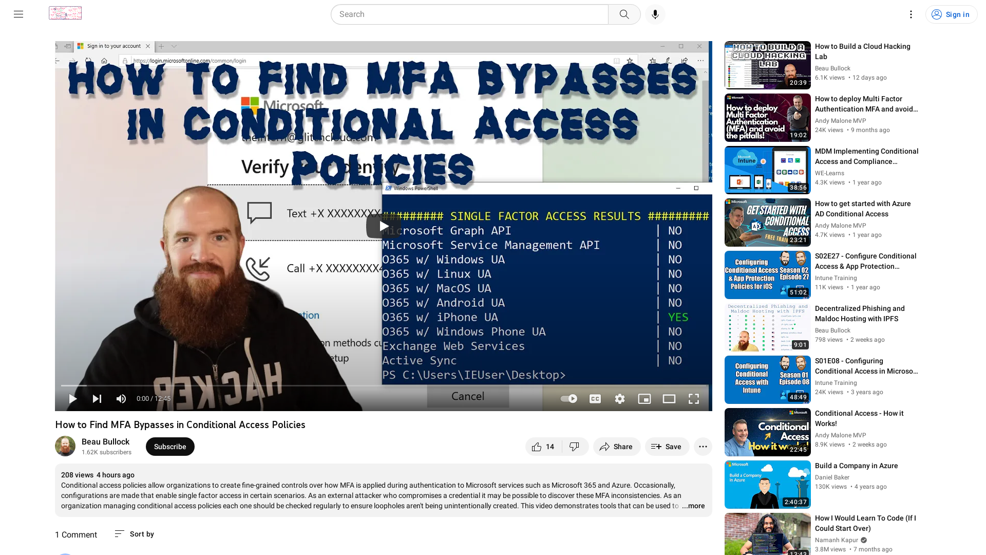 How to Find MFA Bypasses in Conditional Access Policies - YouTube