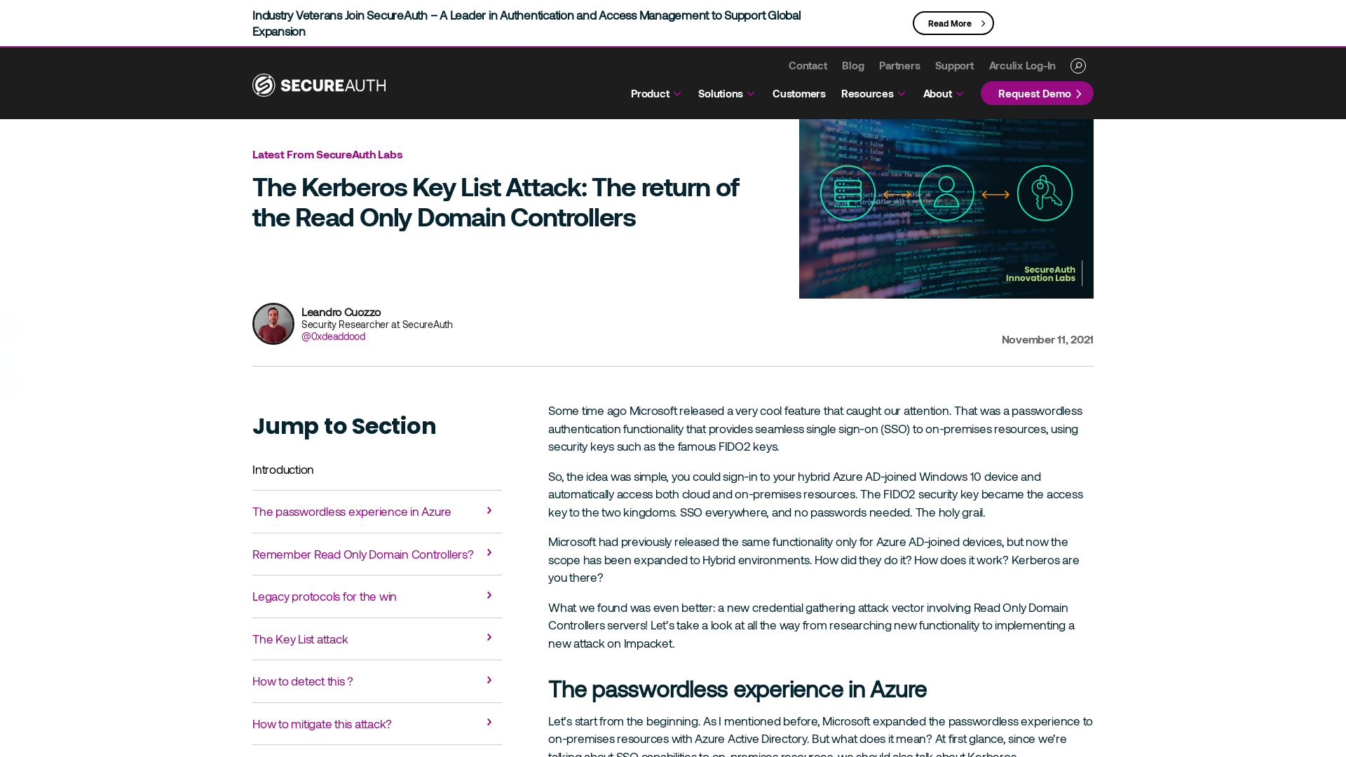The Kerberos Key List Attack: The return of the Read Only Domain Controllers – SecureAuth