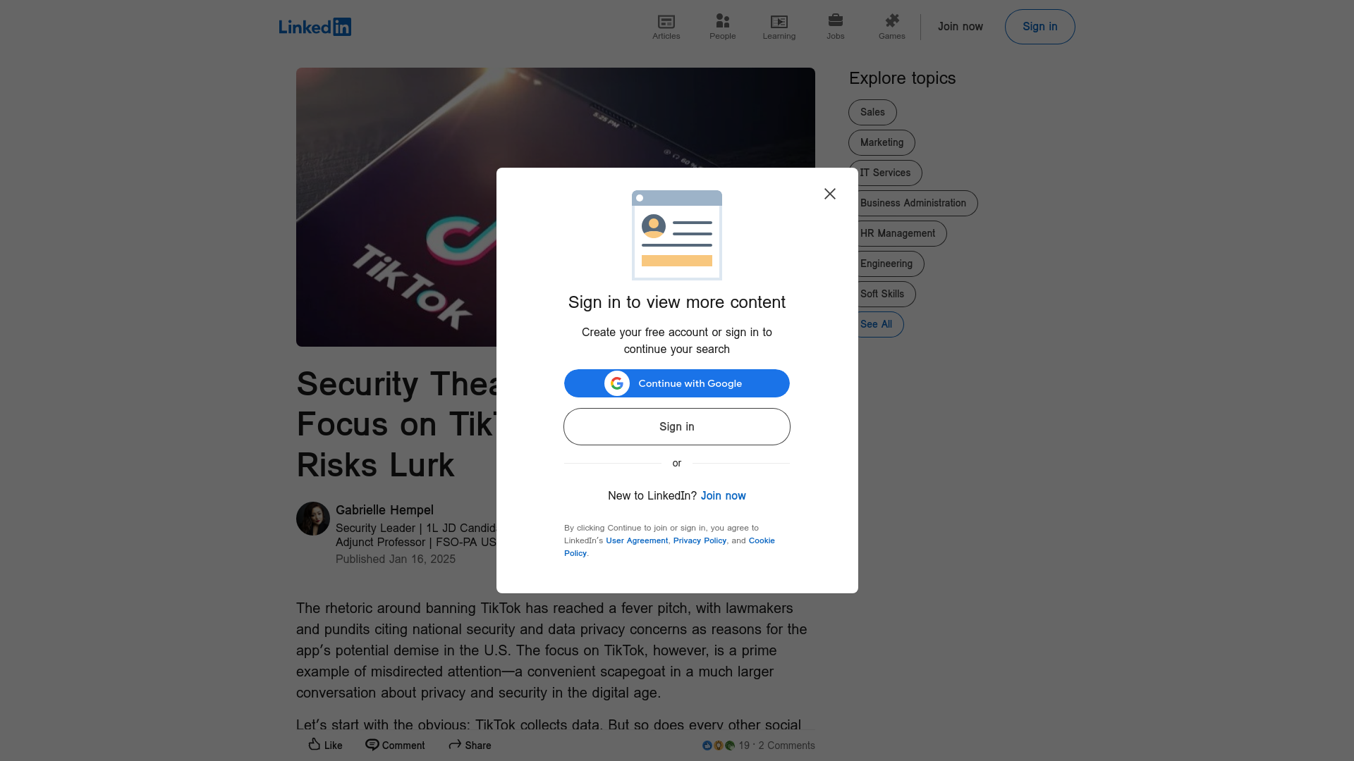 Security Theater: The Flawed Focus on TikTok While Bigger Risks Lurk