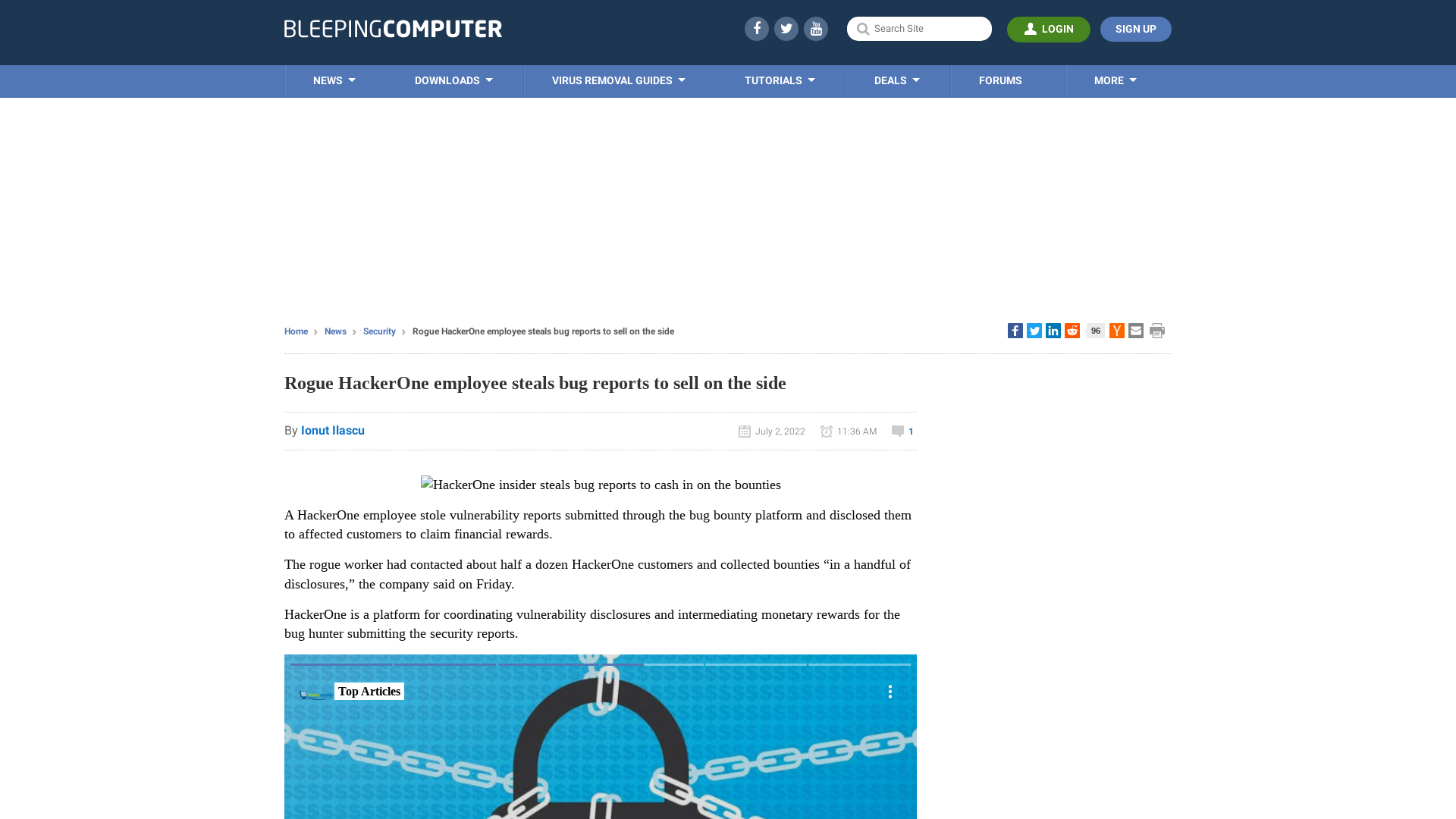 Rogue HackerOne employee steals bug reports to sell on the side