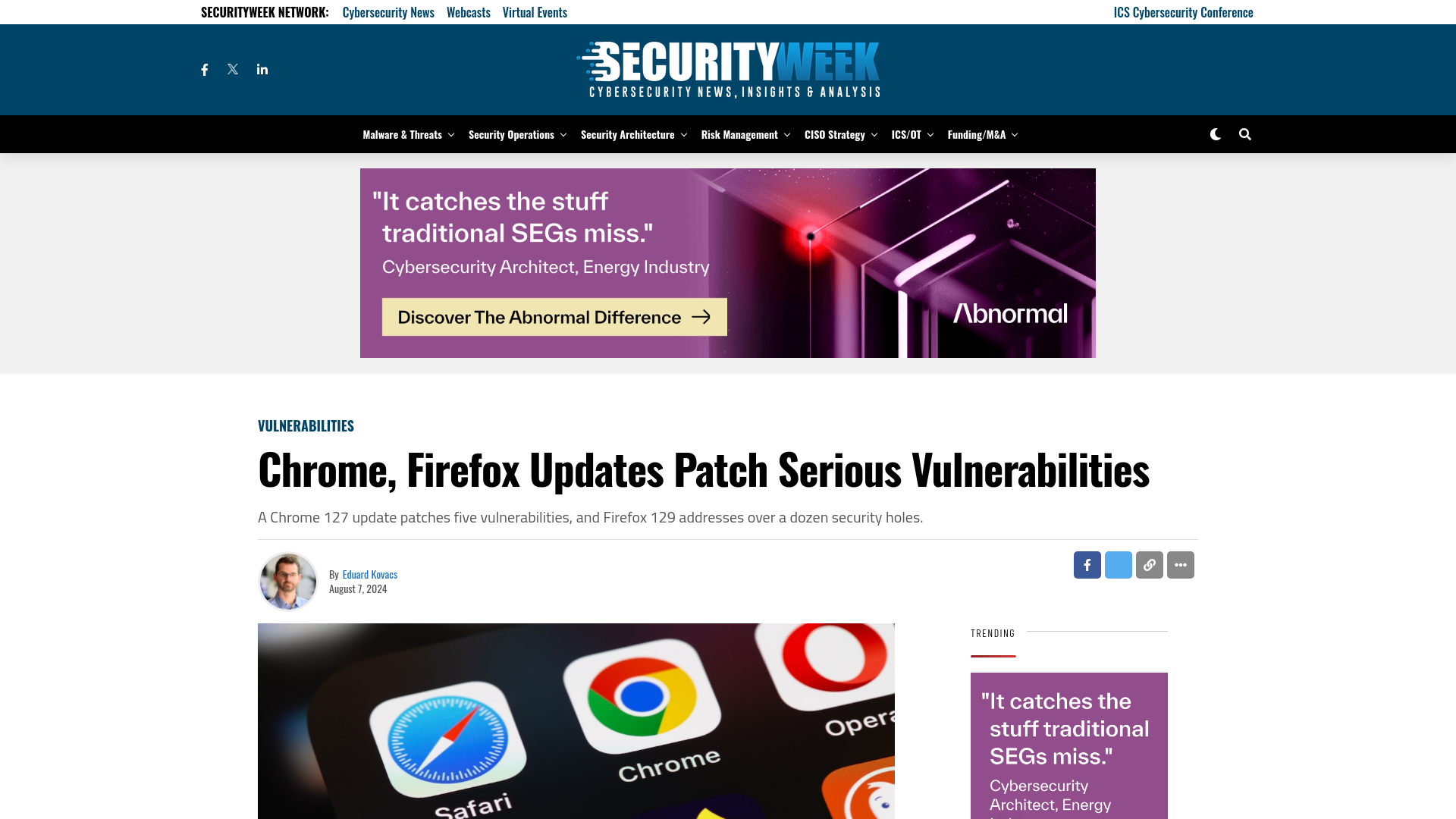 Chrome, Firefox Updates Patch Serious Vulnerabilities  - SecurityWeek