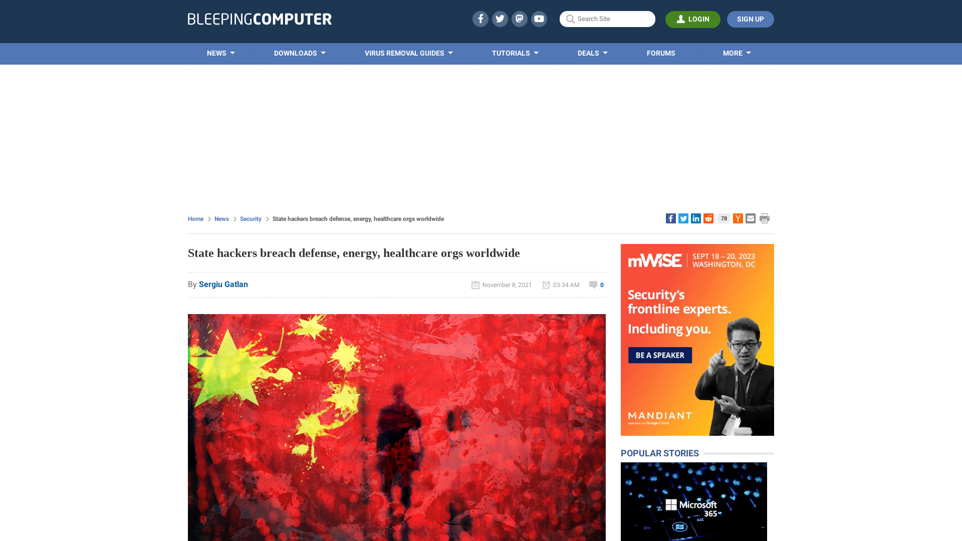State hackers breach defense, energy, healthcare orgs worldwide
