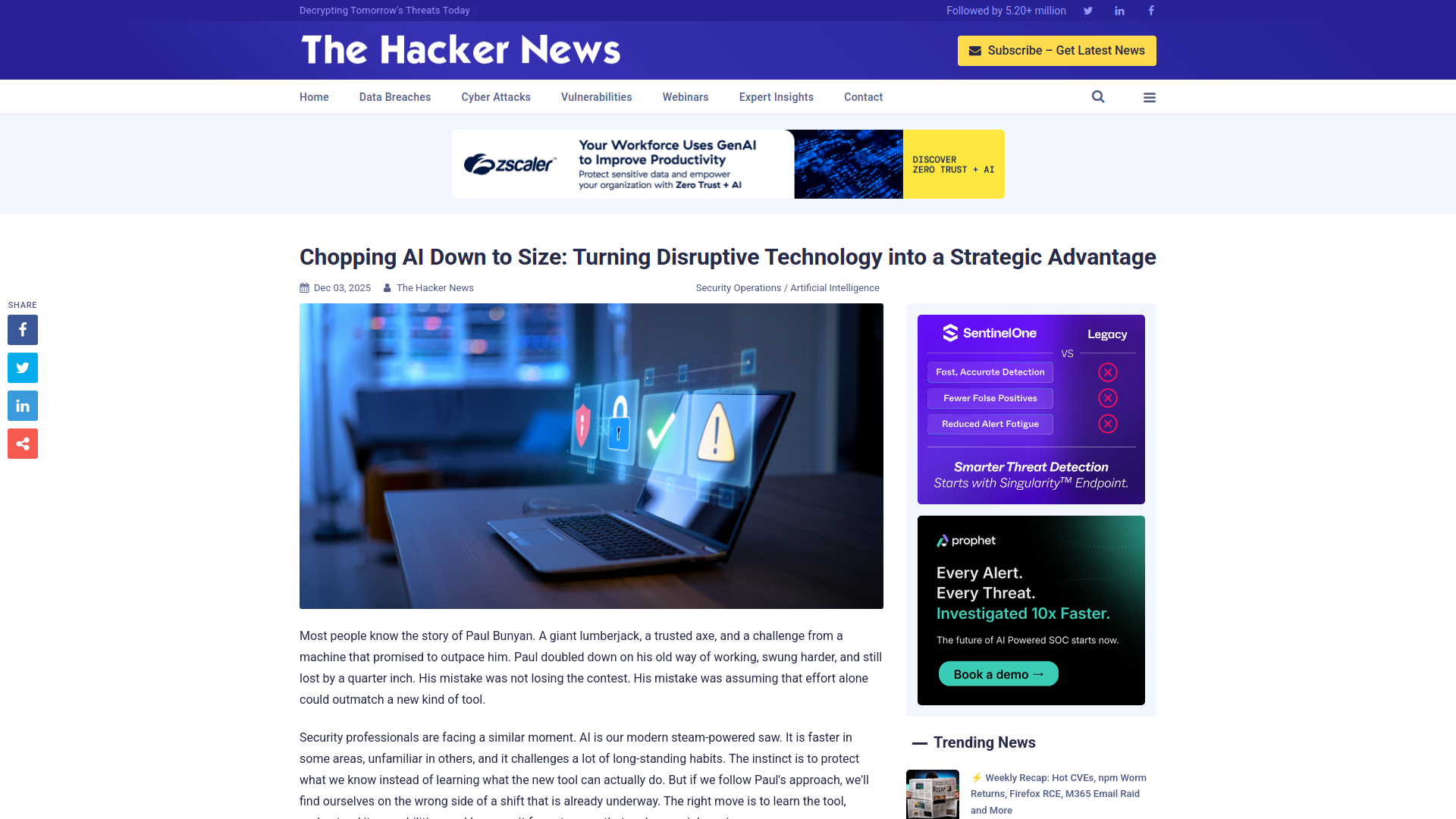 Chopping AI Down to Size: Turning Disruptive Technology into a Strategic Advantage