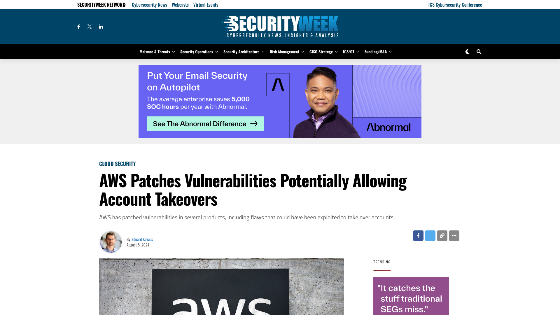 AWS Patches Vulnerabilities Potentially Allowing Account Takeovers - SecurityWeek