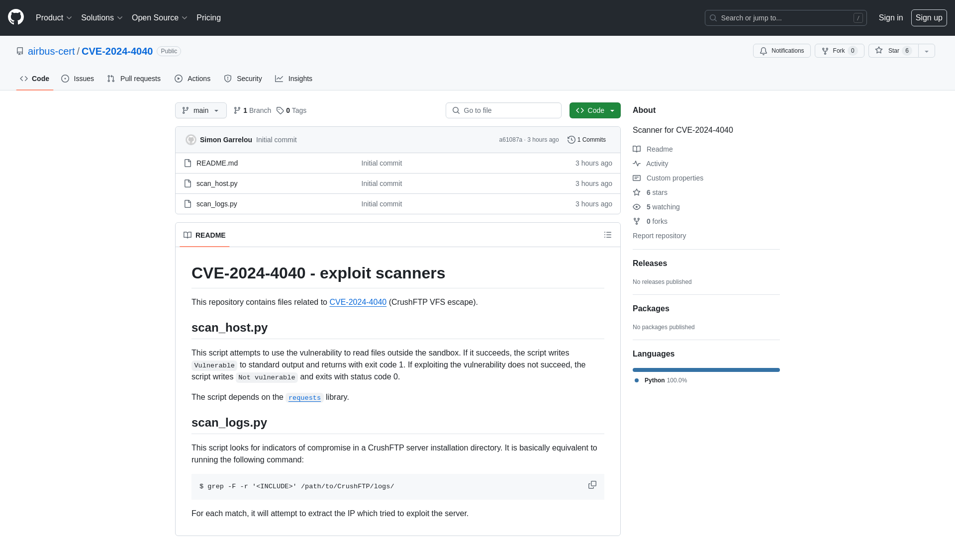 GitHub - airbus-cert/CVE-2024-4040: Scanner for CVE-2024-4040