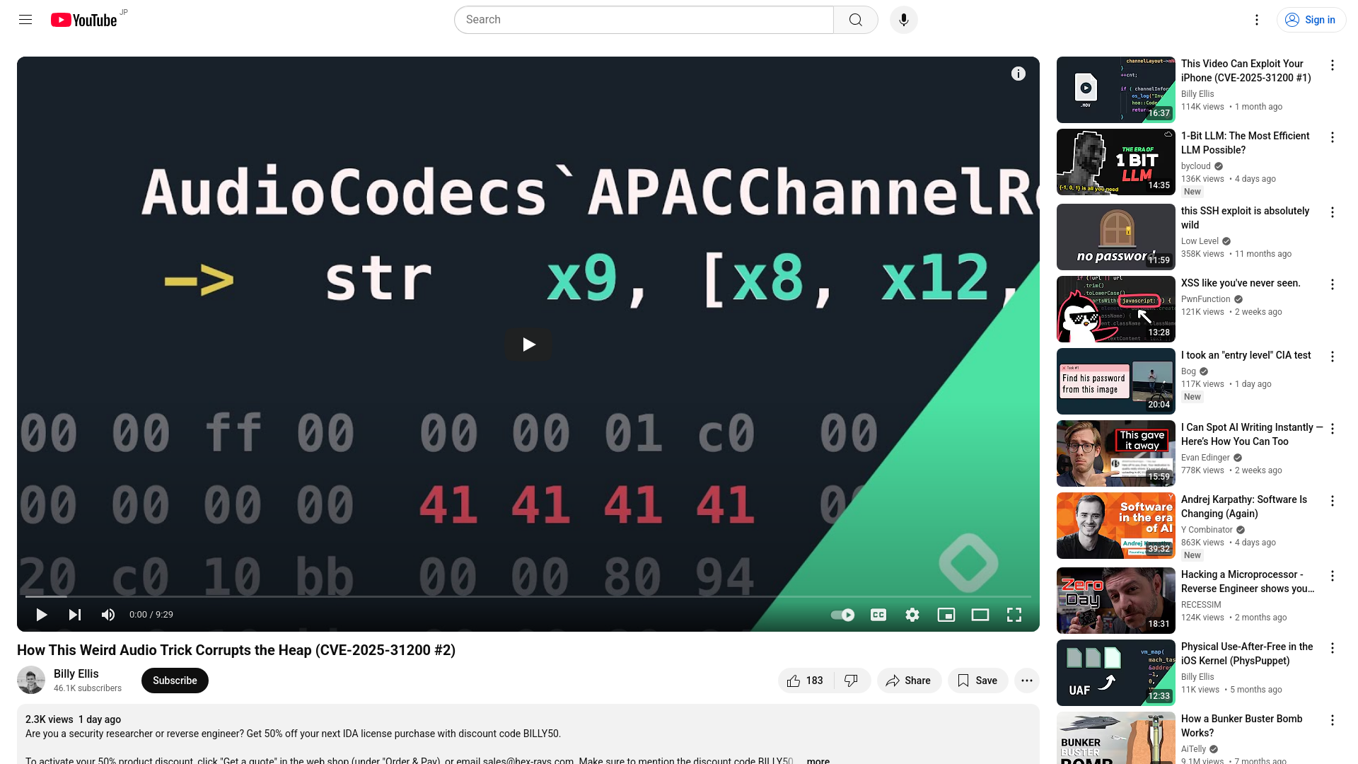How This Weird Audio Trick Corrupts the Heap (CVE-2025-31200 #2) - YouTube