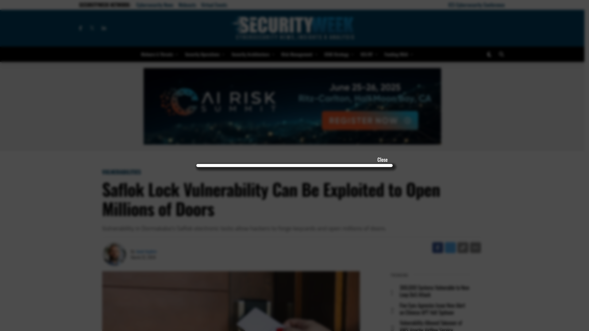 Saflok Lock Vulnerability Can Be Exploited to Open Millions of Doors - SecurityWeek