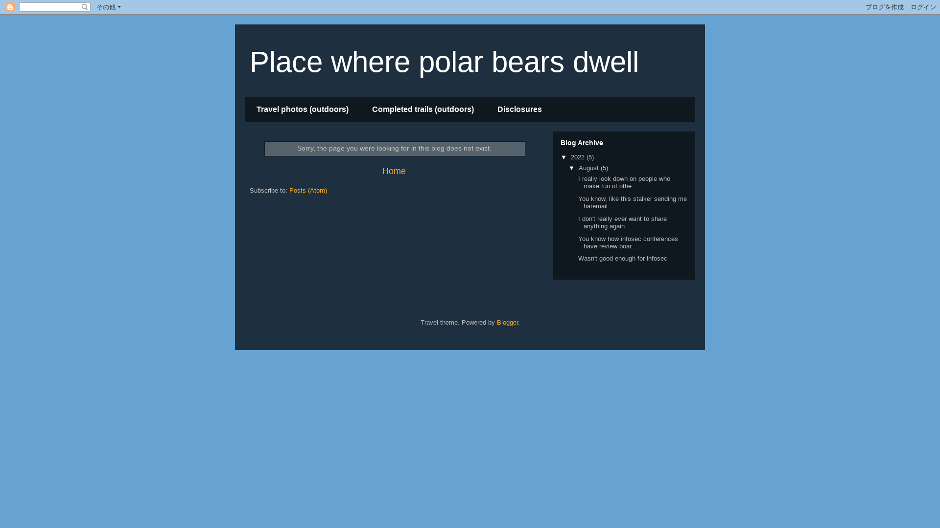 Place where polar bears dwell
