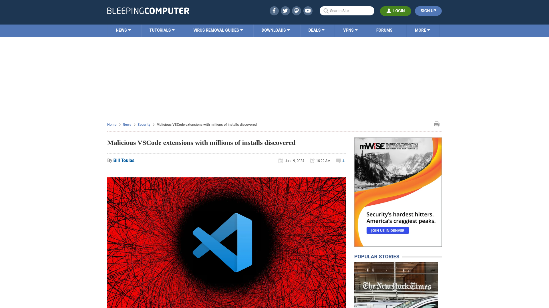 Malicious VSCode extensions with millions of installs discovered