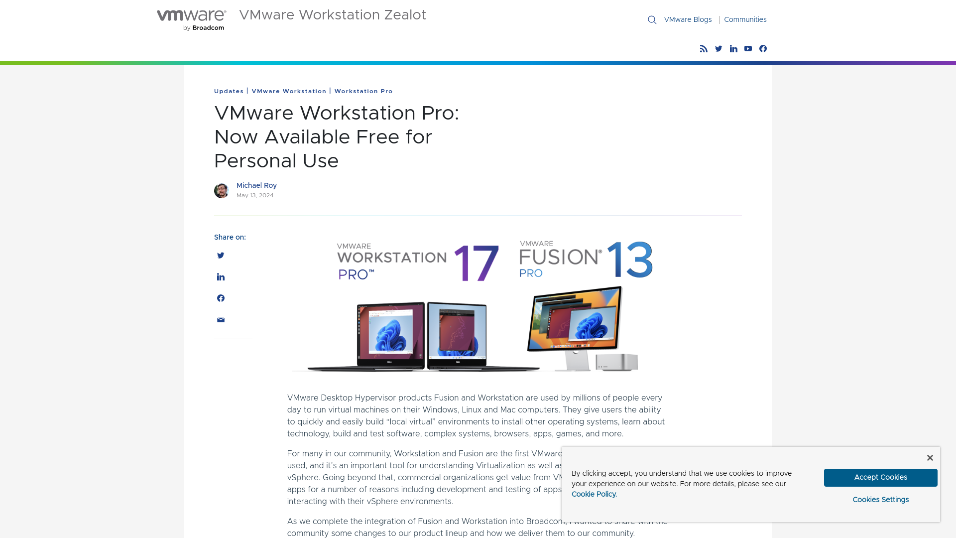 VMware Workstation Pro: Now Available Free for Personal Use - VMware Workstation Zealot