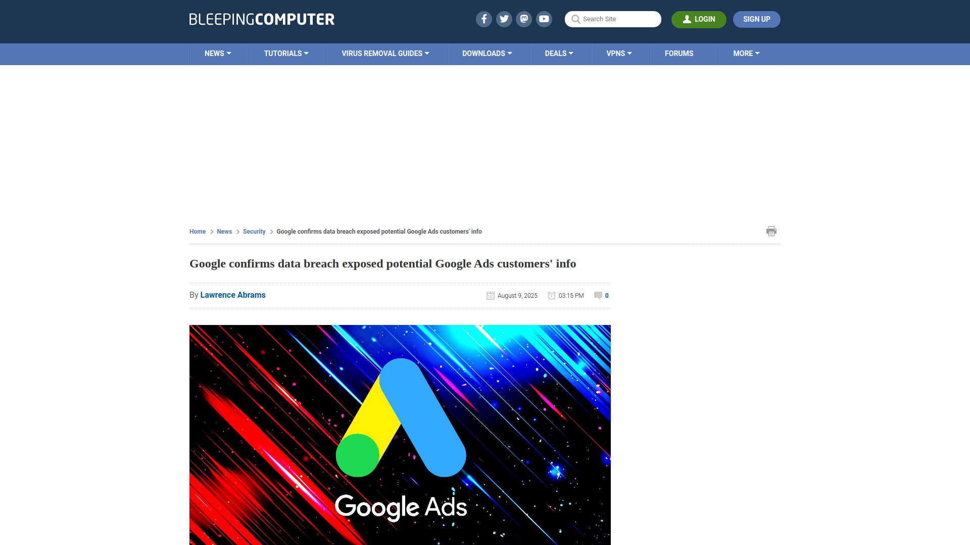 Google confirms data breach exposed potential Google Ads customers' info