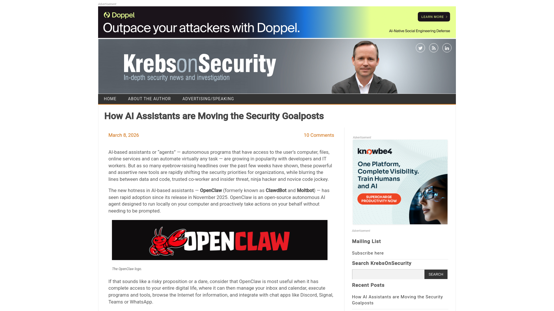 How AI Assistants are Moving the Security Goalposts – Krebs on Security