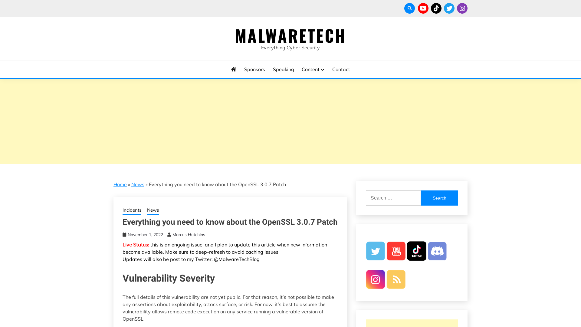 Everything you need to know about the OpenSSL 3.0.7 Patch - MalwareTech
